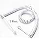 Black 2 Pack Universally Compatible Phone Cord