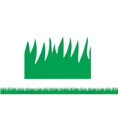 Hygloss HYX33601 Classroom Diecut Borders 3"X36" 12/Pkg-Green Grass, Multicolor