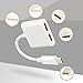USB C to 3.5mm Audio Adapter, HiMusic 2 in 1 USB Type C Male to 3.5mm Female Stereo Earphone Dongle and Charging Adapter Compatible with Google Pixel 4/3/2XL,Galaxy S20+/Note 10/10+ and More(White)