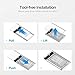 QGeeM USB C Hard Drive Enclosure USB 3.1 Gen 2 Type C to SATA External Hard Drive Disk Case Adapter Housing for 9.5mm 7mm 2.5 Inch SATA I II III, PS4, HDD, SSD, 6Gbps Fast Speed UASP Tool Free