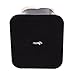 Velots Cosmos Black PU Leather Eyeglasses Holder Stand for Two Eyeglasses with Light Brown Color Plush Lined