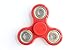 Tri-Spinner Fidget Toy With Premium Hybrid Ceramic Bearing ,Fidget Spinner ,Best Stress Reducer Relieves ADHD ,Anxiety,Boredom and Hand Killing Time (Red)