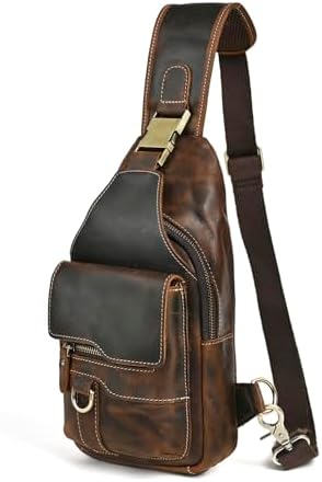 Amazon.com: Handadsume Thick Crazy horse Leather Triangle