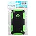 MYBAT Car Armor Kickstand Protector Cover Rubberized for Nokia Lumia 520 - Retail-Packaging - Black/Electric Green