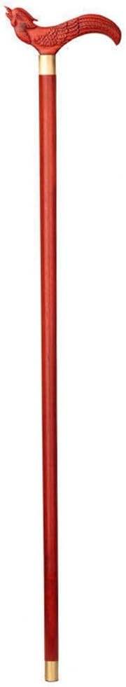 GFYWZ Walking Stick Wood Carving Crutches Elderly Cane Walking Aid