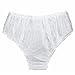 D.berite 30Pcs Disposable Non Woven Paper Brief Panties Underwear Ladies Women White