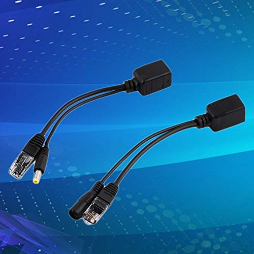 Exiao PoE Ethernet Injector Splitter Adpater Cable for CCTV Camera POE Splitter Injector Power Supply Synthesizer Separator Combiner