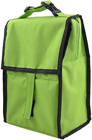Ladies Economy Portable Lunch Cooler Tote Bag Food Box for School or Work Green