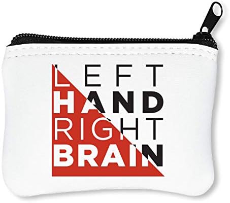 Left Hand Right Brain Zipper Wallet Coin Purse