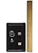 Kid's Coin Bank Locker Safe with Single Digit Combination Lock and Key - 7” High x 4” x 3.9” Black