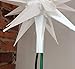 Elf Logic - Moravian Star Tree Topper - Beautiful Bright White 3D Lighted Christmas Star Tree Topper - Advent Star, Bethlehem Star (Assembly Required) (12 Inch, LED)