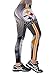 COCOLEGGINGS Ladies Wide Waistband Steelers Print Yoga Pants Leggings Grey XL