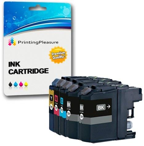 5 (1 SET + 1 BLACK) Printer Ink Cartridges compatible with DCP-J562DW, MFC-J480DW, MFC-J680DW, MFC-J880DW | LC-221