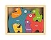 BeginAgain Dog Family Color Names Puzzle - Bilingual Wooden Colors - 2 and Up