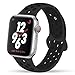 YC YANCH Greatou Compatible for Apple Watch Band 38mm 40mm,Soft Silicone Sport Band Replacement Wrist Strap Compatible for iWatch Apple Watch Series 5/4/3/2/1,Nike+,Sport,Edition,S/M,Anthracite/Black