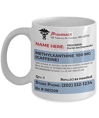 Custom Personalized Prescription Coffee 11oz Ceramic Mug