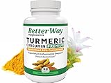 ORGANIC TURMERIC CURCUMIN SUPPLEMENT best Inflammation Tumeric Supplement or pills plus more Curcumin Extract with Bioperine Piperine Black Pepper in Easy to Swallow Capsules by BetterWay Supplements