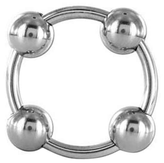 Bondage Masters Penis Glans Cock Ring Penis Head Stimulator, Silver