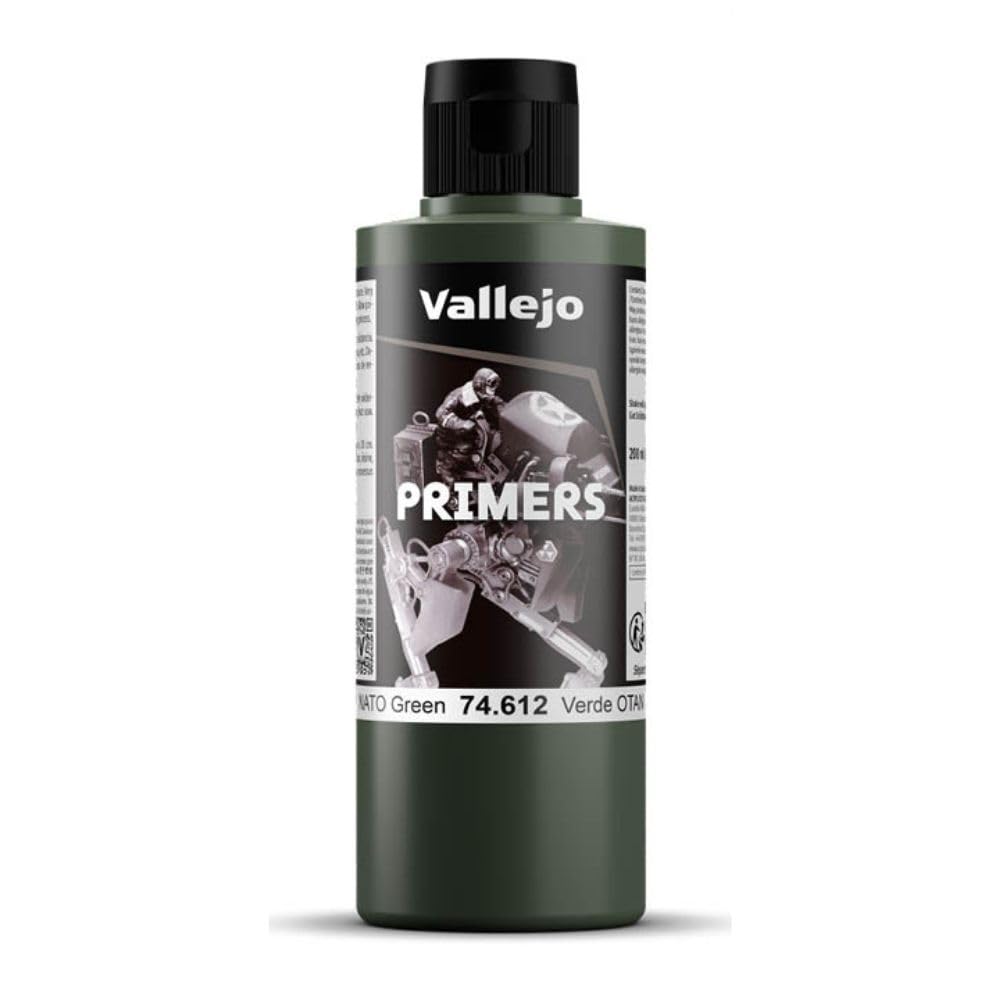 Vallejo Model Color 200 ml Polyurethane Primer - NATO Green