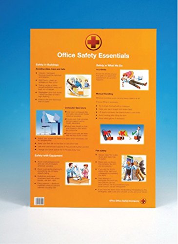 Caledonia Signs 58992 A2 Poster, "Office Safety Essentials"