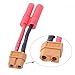 iParaAiluRy XT60 Female To HXT 4MM Male Bullet Connector / Adapter (5pcs in one package,the price is for 5pcs)