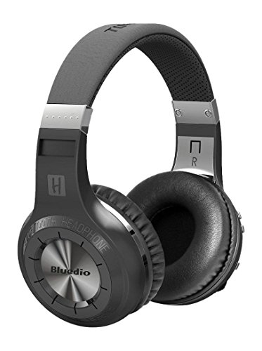 Bluedio 1566998 H Plus Turbine Wireless Bluetooth 4.1 Stereo Headphones with Mic/Micro SD Card Slot/FM Radio, Black