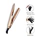 CLORIS Hair Straightener and Curler 2 in 1 Iron Ceramic Curling Flat Iron Pro for Hair Styling Tools, Hair Straightening Irons Dual Voltages with 3D Concave and Convex Titanium-Plated 1 Inch …thumb 2