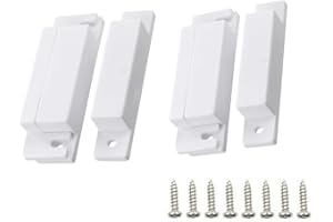 JING Magnetic Reed Switch MC-31 NC Surface Mount Door Window Alarm, Magneti Door Switch, Contact Sensor, for Home Security and Burglar Alarm Magnetic Reed Switch,Sets of 2