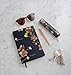 Ted Baker Soft Touch Arboretum Floral 192 Lined Page A5 Notebook, Black (ATED514)
