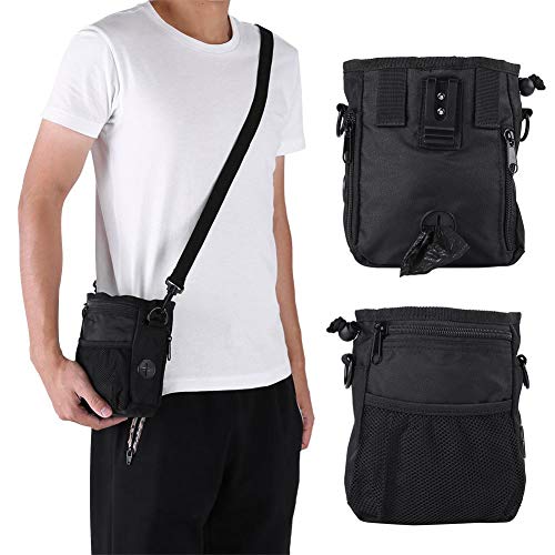 Sheens Pet Treat Bag, Dog Training Pouch Waist Bag for Training Treats and Poop Bags, Adjustable Shoulder Strap Storage Bag for Snacks and Small Items for Pet Owners, Walkers, Trainers,
