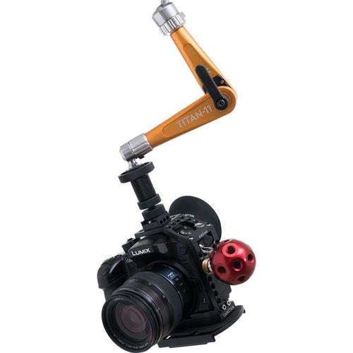 Bright Tangerine Titan Support Arm Pivot Head - 3/8" to 1/4" - Slate Black - Thumbnail 3