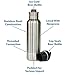Bottle Kooler - Stainless Steel Bottle Insulator - Keeps Beer Cold Longer - Fits Most 12oz Bottles - with Bottle Opener & Carabiner. Also in Black