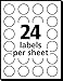 Avery Self-Adhesive Removable Labels, 0.75 Inch Diameter, Orange Neon, 1008 per Pack (5471)
