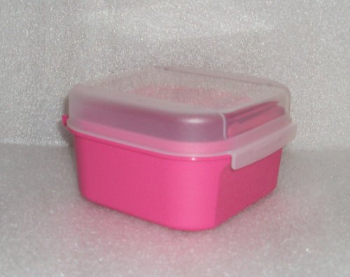 Tupperware Mini Storz-a-Lot Storzalot Pink Flip Top Container