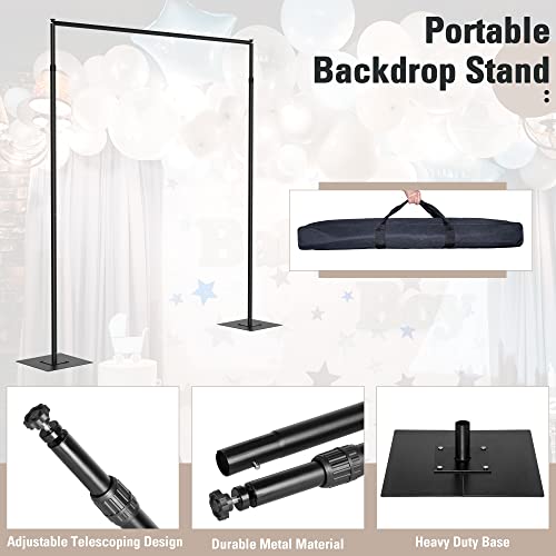 Lonseng Backdrop Stand Heavy Duty Pipe And Drape Backdrop Stand Kit