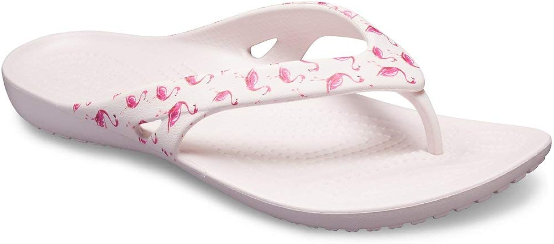 crocs flamingo flip flops