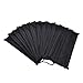 50 Packs Black Disposable PM2.5 Face Mask Medical Dental Earloop Anti-Dust Flu Surgical Masks Four Layer Activated Carbon Filter Face Masks