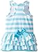 Mud Pie Little Girls' Turtle Dress, Blue, 3T