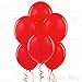 AFTERLOON® Biodegradable Balloons Red 12 Inch 100 Pack, Matte Color Thickened Extra Strong Latex Helium Float, for Baby Shower Gender Reveal Garland Arch Wedding Kids Birthday Party Decorations