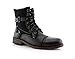Polar Fox Asher MPX808585 Mens Casual Cap Toe Ankle Lace-up Combat Boots – Black, Size 9