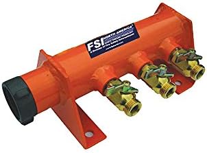 FSI North America - F-MMU153 - Multi-Manifold Water Unit, 10 x10x 16, for Use with Decon Shower, Aluminum/Brass