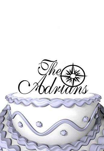 Personalized Wedding Acrylic Cake Topper Star Customized Your