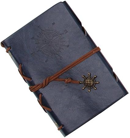Notebook and Classic Book Artificial Leather Style Maple Leaf Cute Notebook Travel Journal Book – -Essential A Perfect Gift For Anniversary, Travelling and the journal le gouvernail mignon dark blue