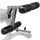 xmark universal 11 gauge adjustable leg curl extension attachment xm 7455 gray or white