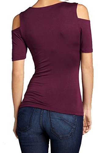 cold shoulder cotton tops