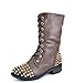 Dream Pairs Round Toe Lace up Military Combat Boots