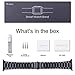 Wolait Compatible with Apple Watch Ultra 2 Band 49mm 46mm 45mm 44mm 42mm, Ultra Thin Solid Stainless Steel Band for Apple iWatch Ultra SE Series 10/9/8/7/ 6/5/4/3,Black