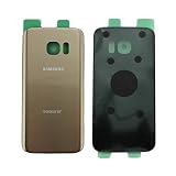 OEM Original Back Glass Cover Battery Door Replacement For Samsung Galaxy S7 G930 Two Logos (Gold)