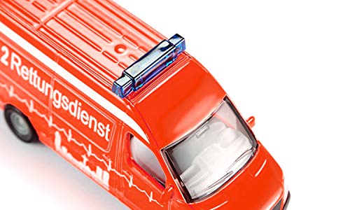 siku 0805, Krankenwagen, Metall/Kunststoff, Rot, Vielseitig einsetzbar, Spielzeugfahrzeug für Kinder – Bild 5