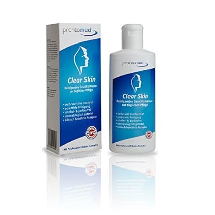 Prontomed'Clear Skin' Gesichtswasser ohne Alkohol 200ml - ideal zur täglichen Pflege gegen Pickel & Mitesser